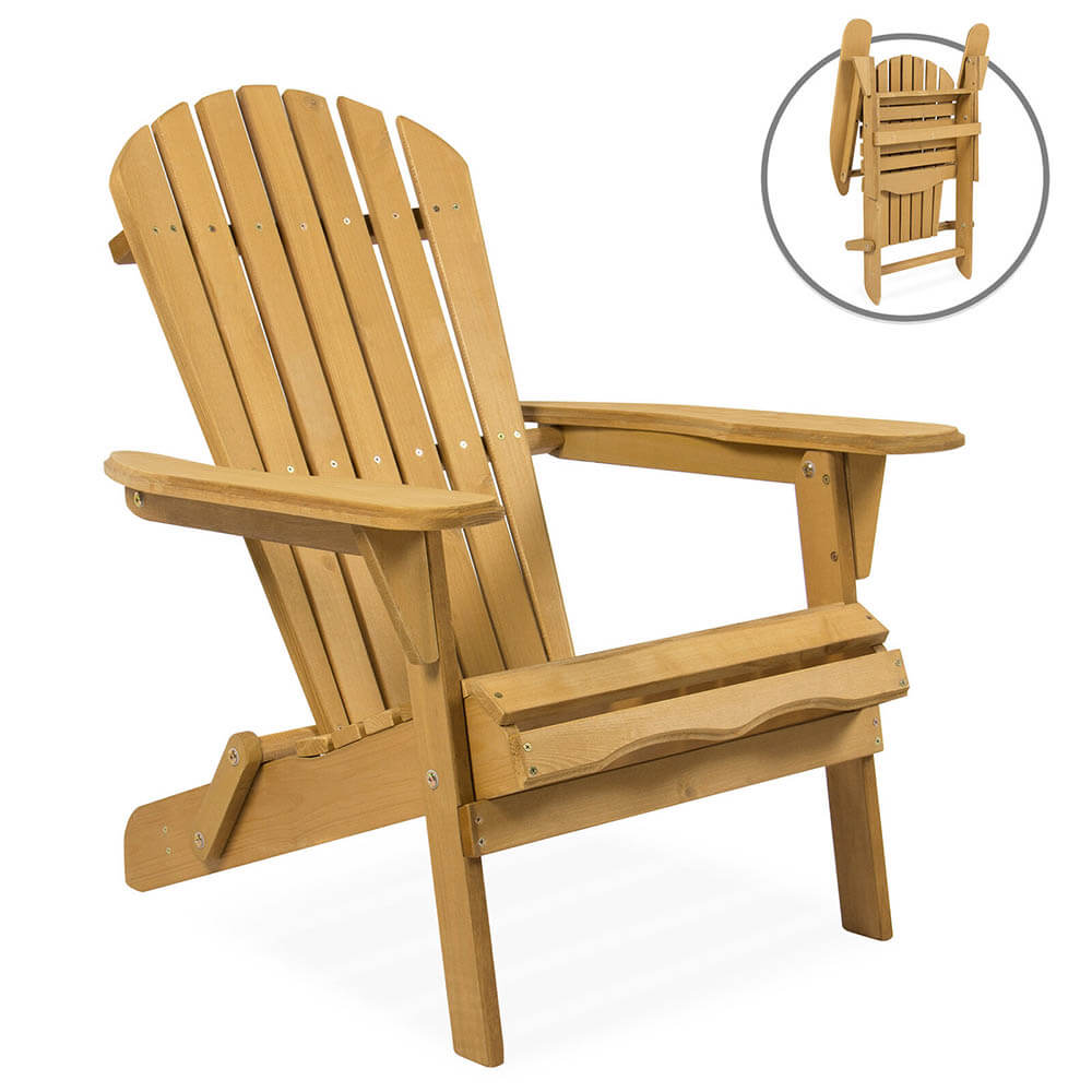 Wooden folding garden chair