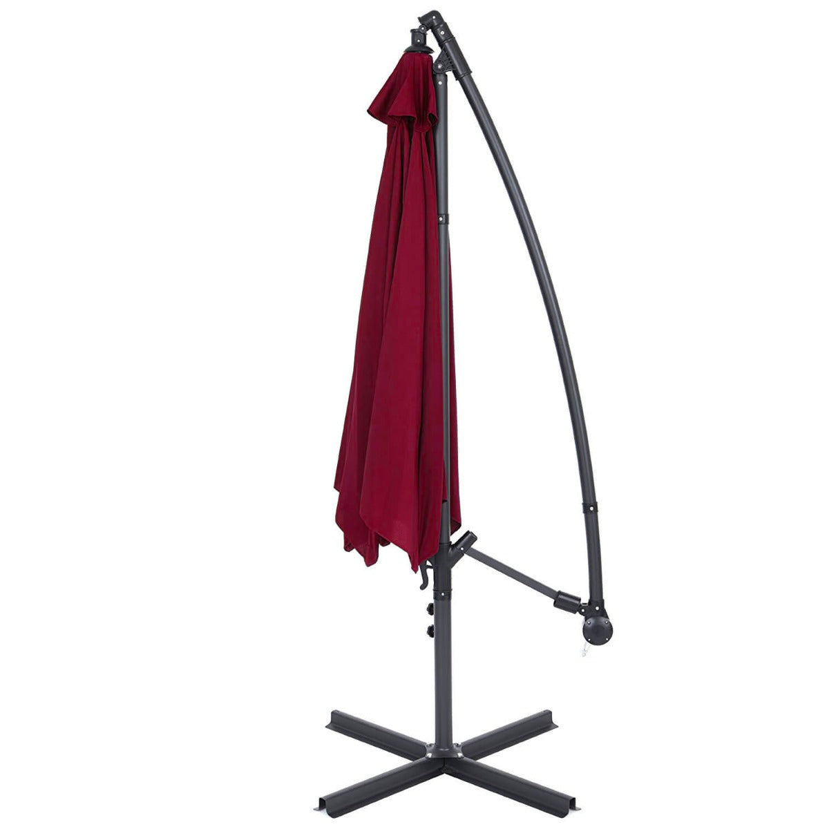 Hanging parasol 2.7 m - in several colors - red - Image 2