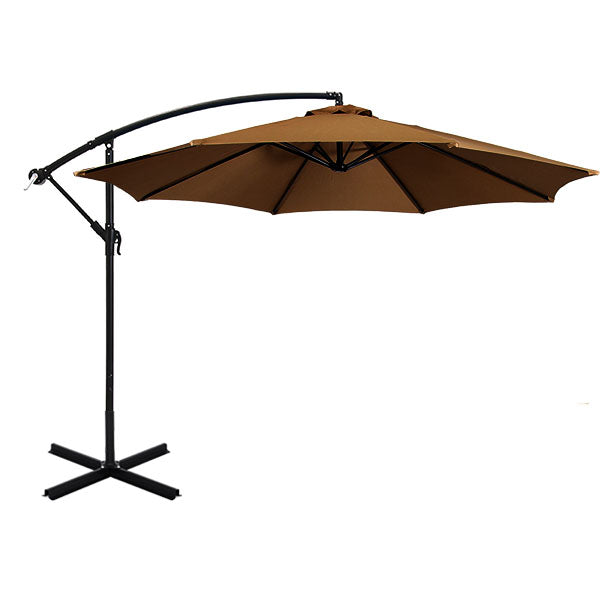 Hanging parasol 2.7 m - several colors - khaki