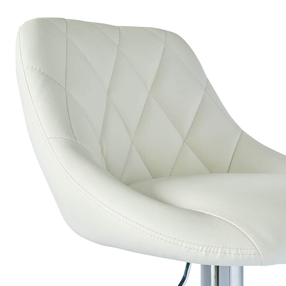 2 barstools with backs, 2 colors - white - Image 3