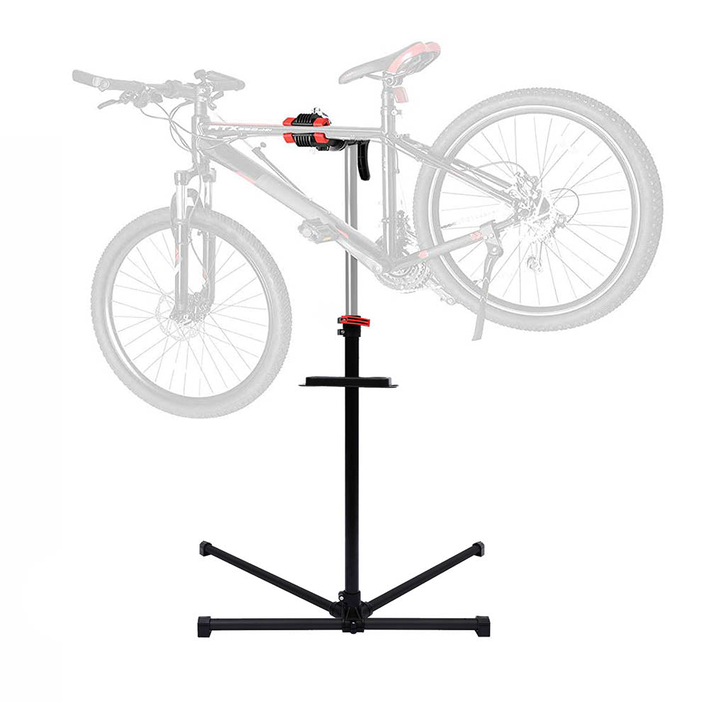Bicycle repair stand with gift tool holder