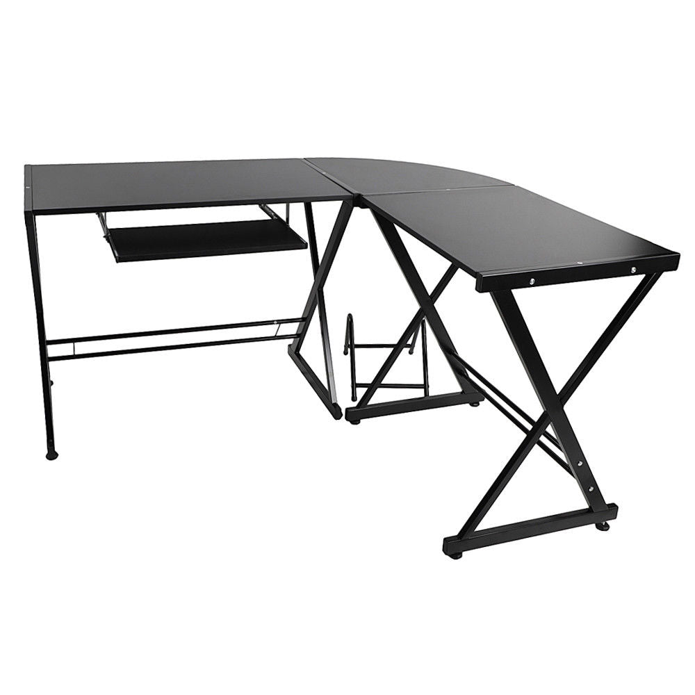 L-shaped desk-black - Image 2