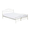 Mimi metal bed frame with gift bed grid in several sizes and colors-White 160x200cm