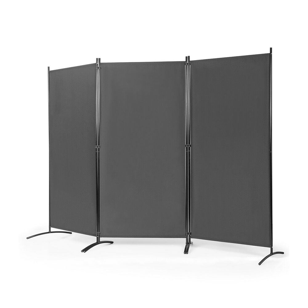 Mobile room divider 260x180cm, grey