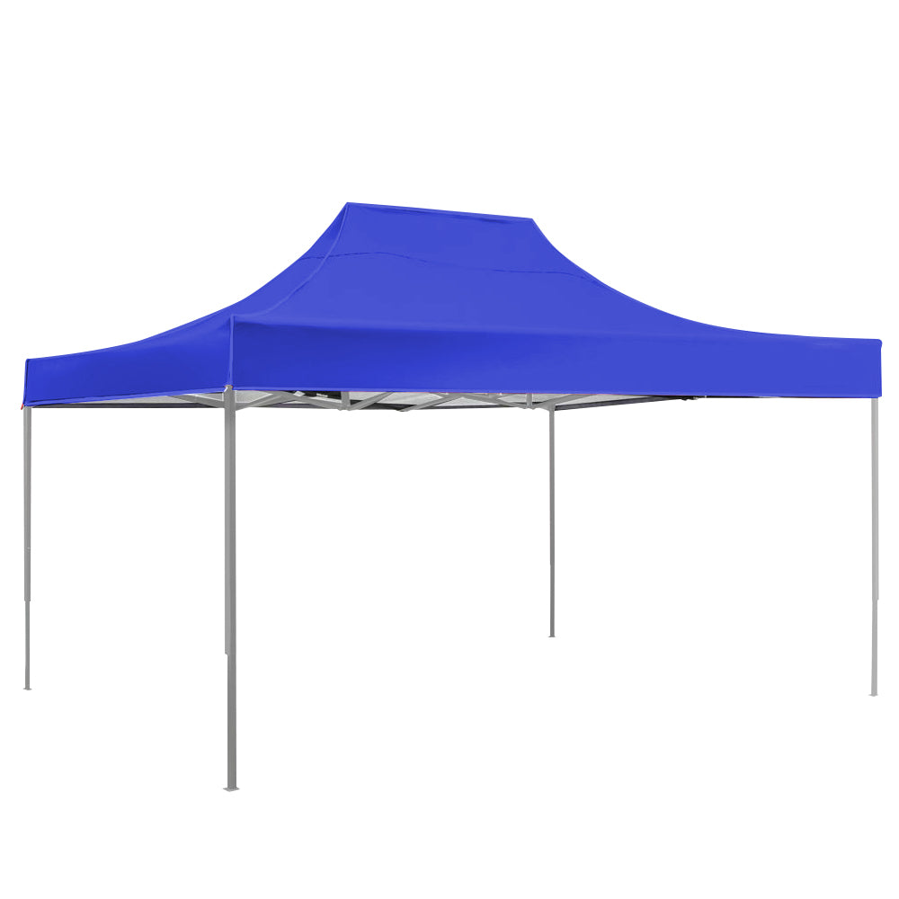 Folding garden gazebo in several types - 3x4.5 meters - blue gazebo - Image 3