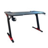 Professional gamer table with carbon fiber coating and LED lighting