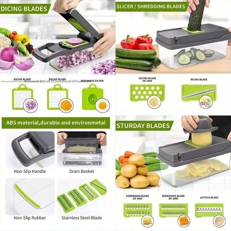 16 in 1 Multifunctional Vegetable Chopper - Image 4