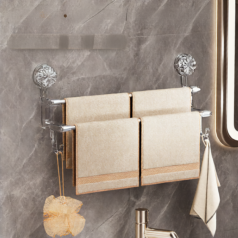 Luxury Towel Rack with Easy Suction Cup Installation