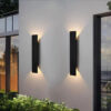 Modern Rectangular Waterproof LED Outdoor Wall Lamp