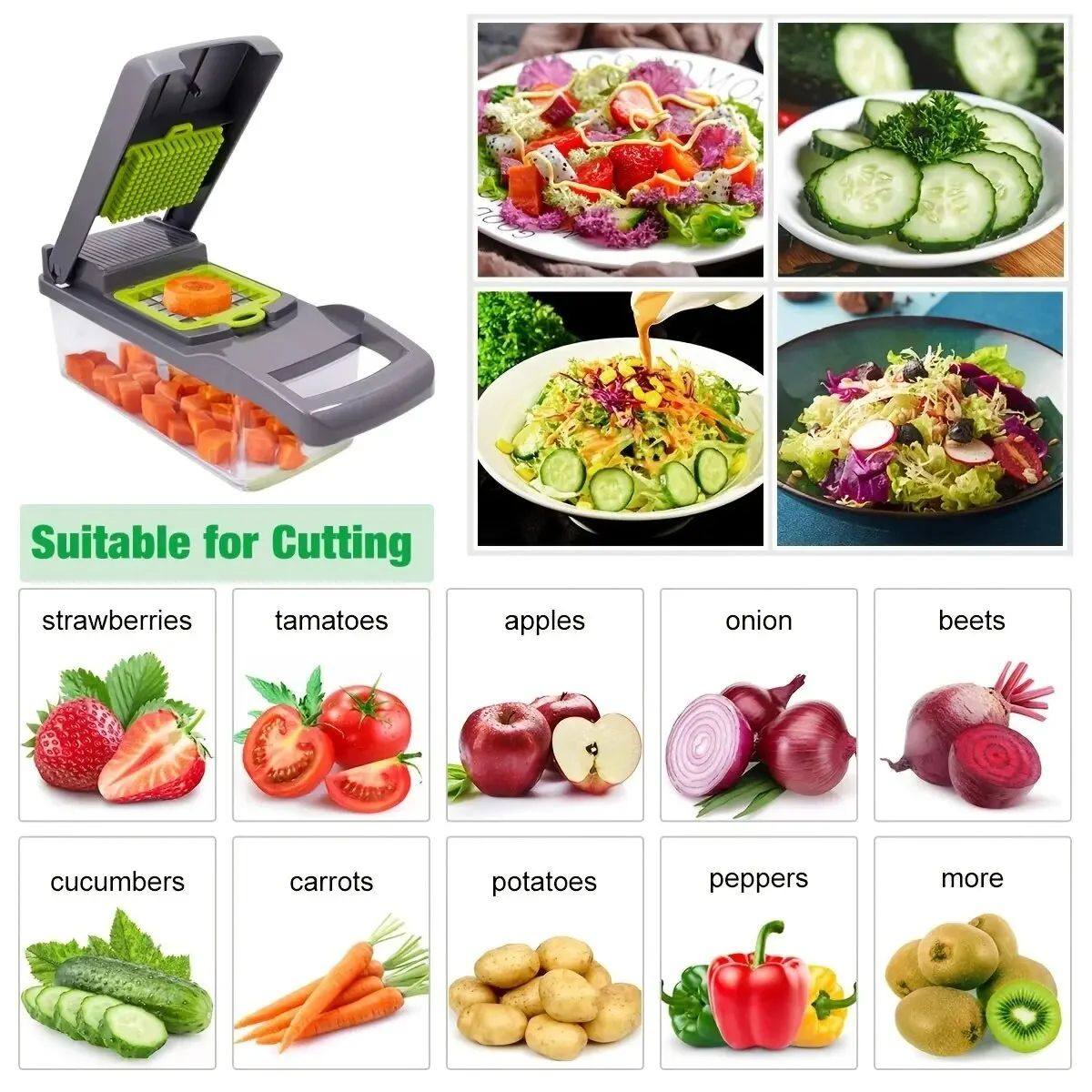 16 in 1 Multifunctional Vegetable Chopper - Image 3