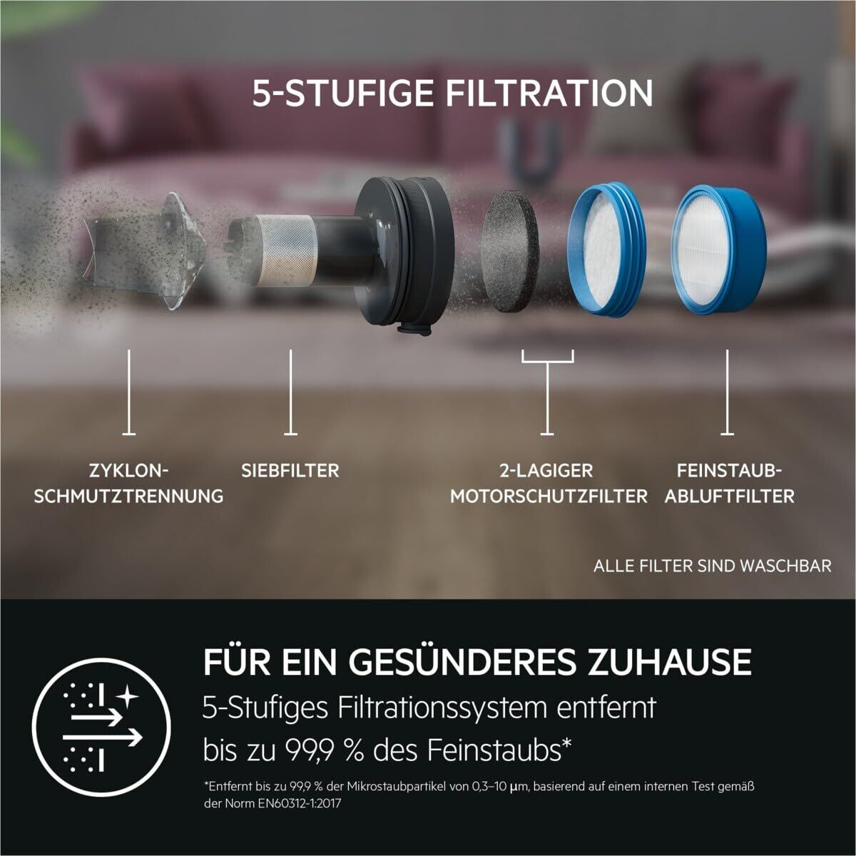 Stick Vacuum Cleaner AEG AP71UB14GG 130 W - Image 10