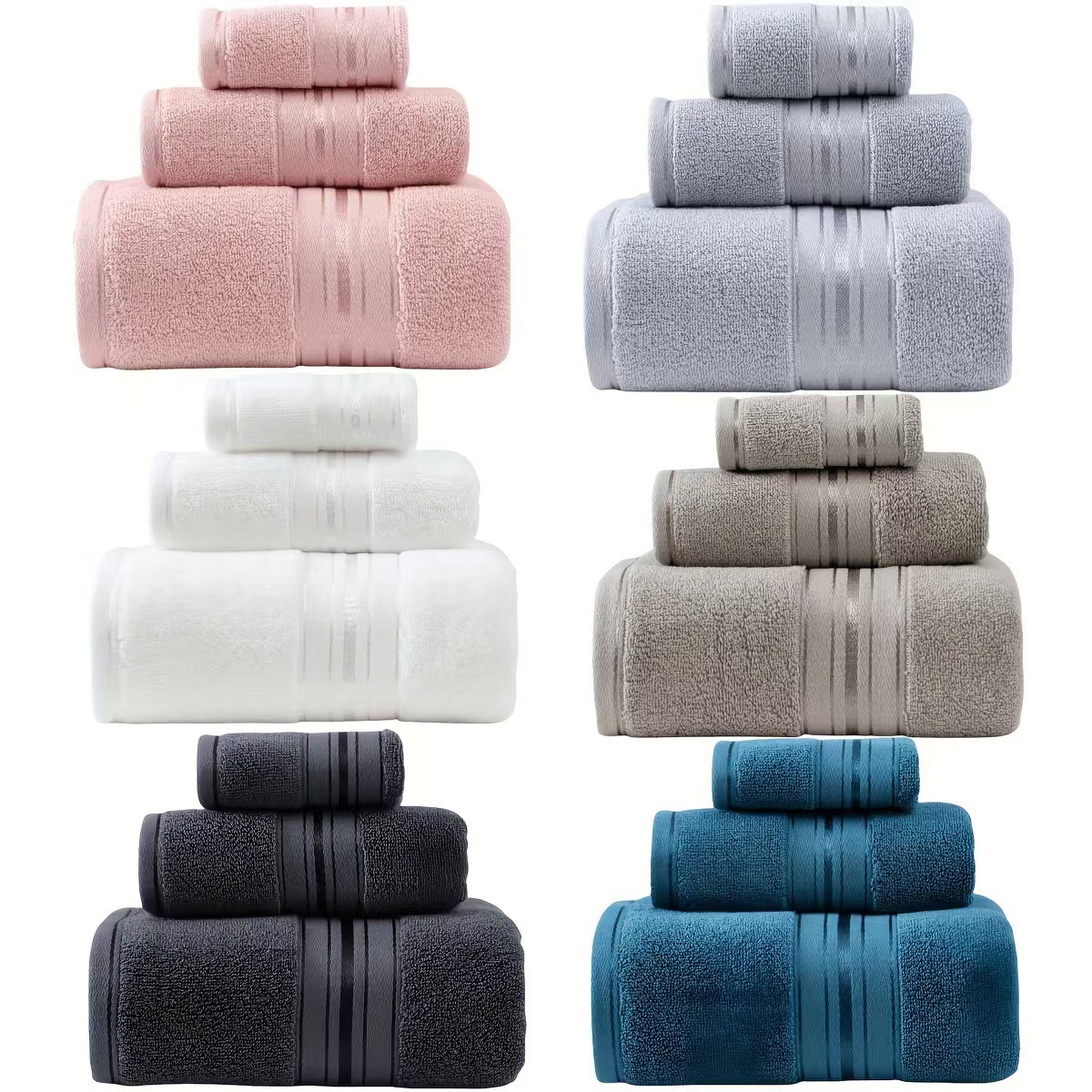 Luxury Cotton Bath Towel Set