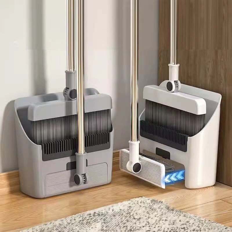 3 in 1 Dustpan Brush Set with Clever Folding & Rotation