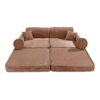 Large Modular Sofa for Kids - Premium Corduroy Powder Pink