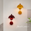 Contemporary Nordic Iron Mushroom Shade LED Wall Sconce Lamp