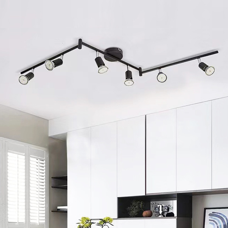 Modern Iron Tubular Track LED Light Flush Mount