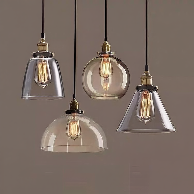 Industrial Retro Hanging Globe Pendant Light