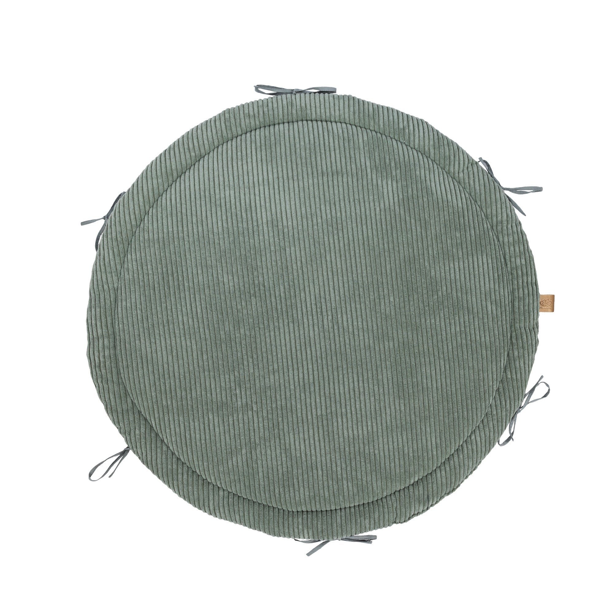 Baby Nest & Play Mat With Crib Bumper Braid - Olive Green