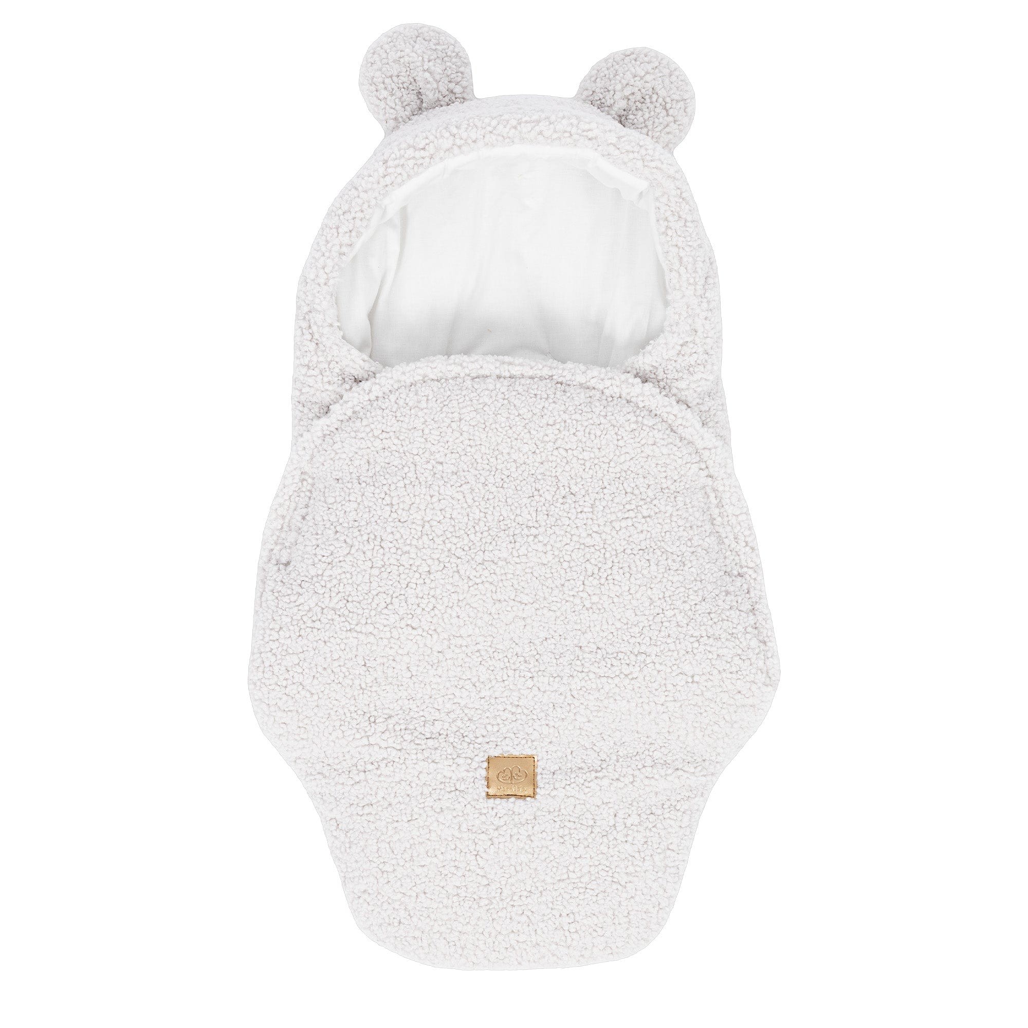 Baby Swaddle with Bear Ears – Bearly Off-White