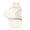 Baby Swaddle with Bear Ears – Ecru