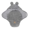 Baby Swaddle with Bear Ears – Grey
