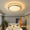 Ultra Luxury Round Crystal Stainless Steel LED Flush Mount Ceiling Light