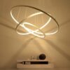 Modern Minimalistic Sided Twist LED Chandelier