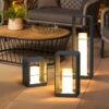Nordic Minimalist Solar Powered Waterproof Light for Outdoor Patio