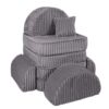 Medium Modular Sofa for Kids - Churros Jurassic Grey Plus