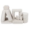 Medium Modular Sofa for Kids - Churros White Plus