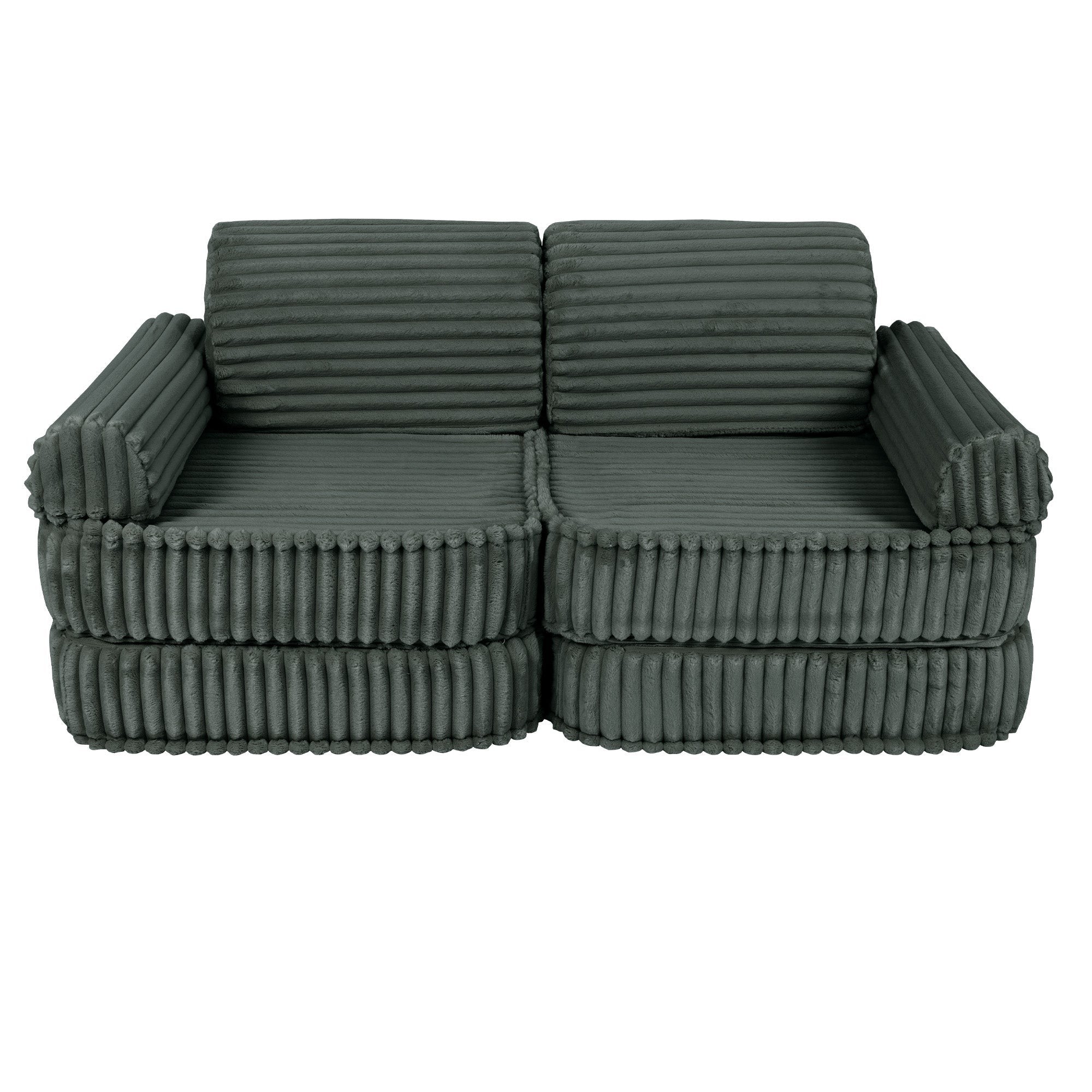 Medium Modular Sofa for Kids - Churros Forest Green