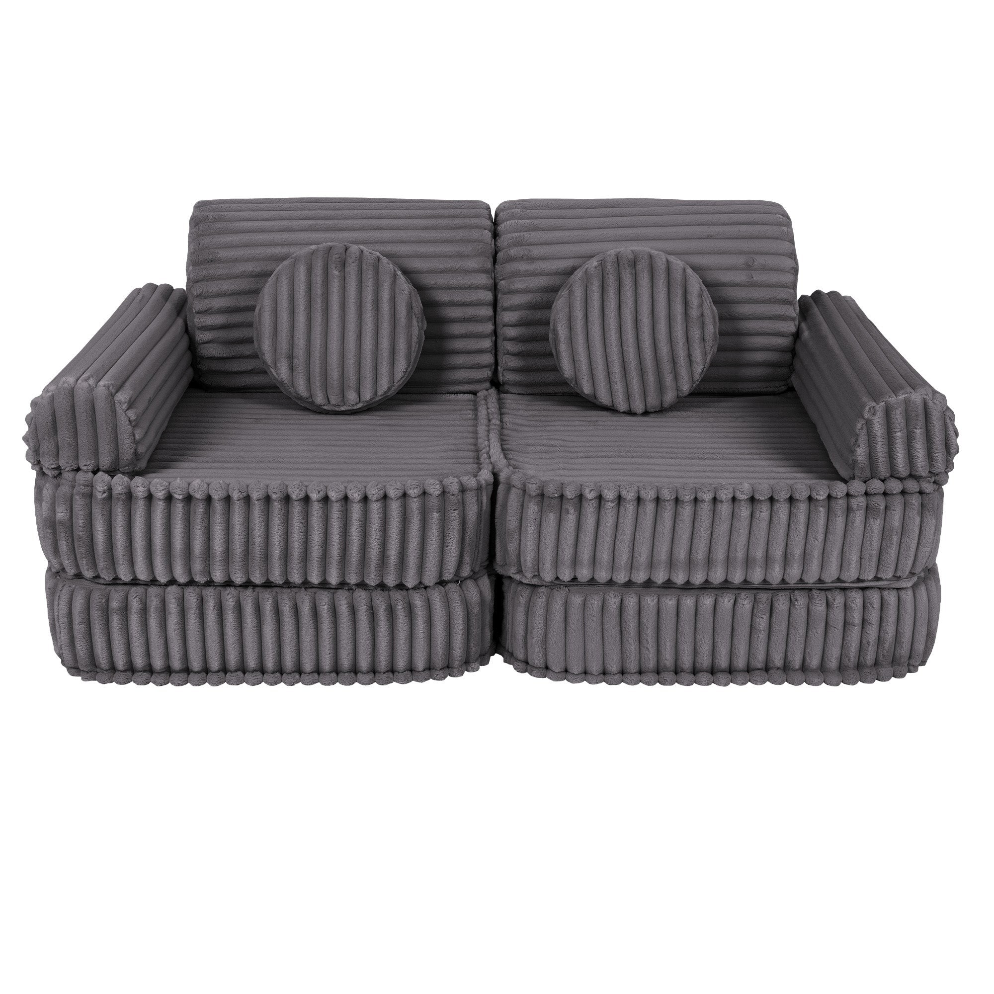 Medium Modular Sofa for Kids - Churros Jurassic Grey