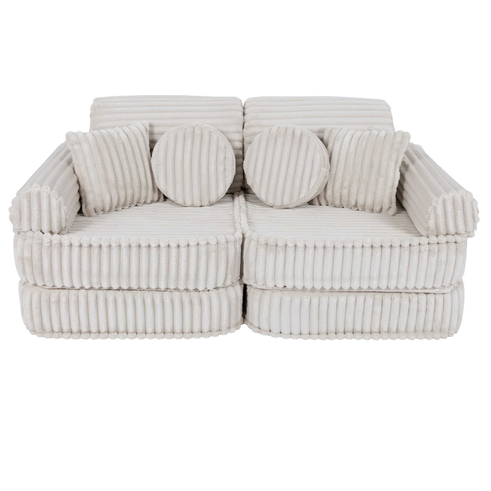 Medium Modular Sofa for Kids - Churros White