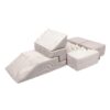 MeowBaby® Soft Velvet Bricks Sofa - Ecru