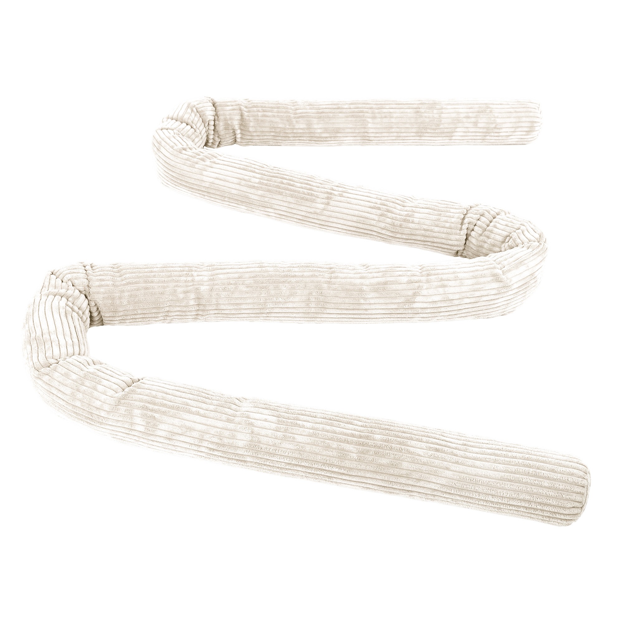 Protective Roll Bumper for Baby Crib – Grey