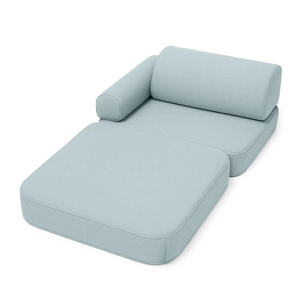 Small Indoor/Outdoor Outzy Pocket Sofa For Children - Cloudberry Sky Blue