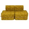 Small Modular Sofa for Kids - Tangle Honey Mustard
