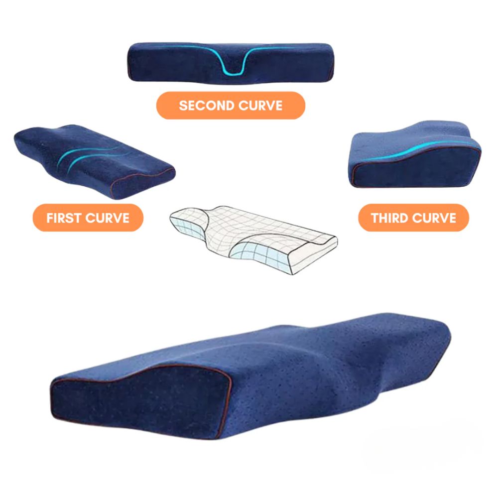 Cervirest - Memory Foam Orthopedic Pillow, Breathable Ergonomic Contour Bed Pillow - Image 4
