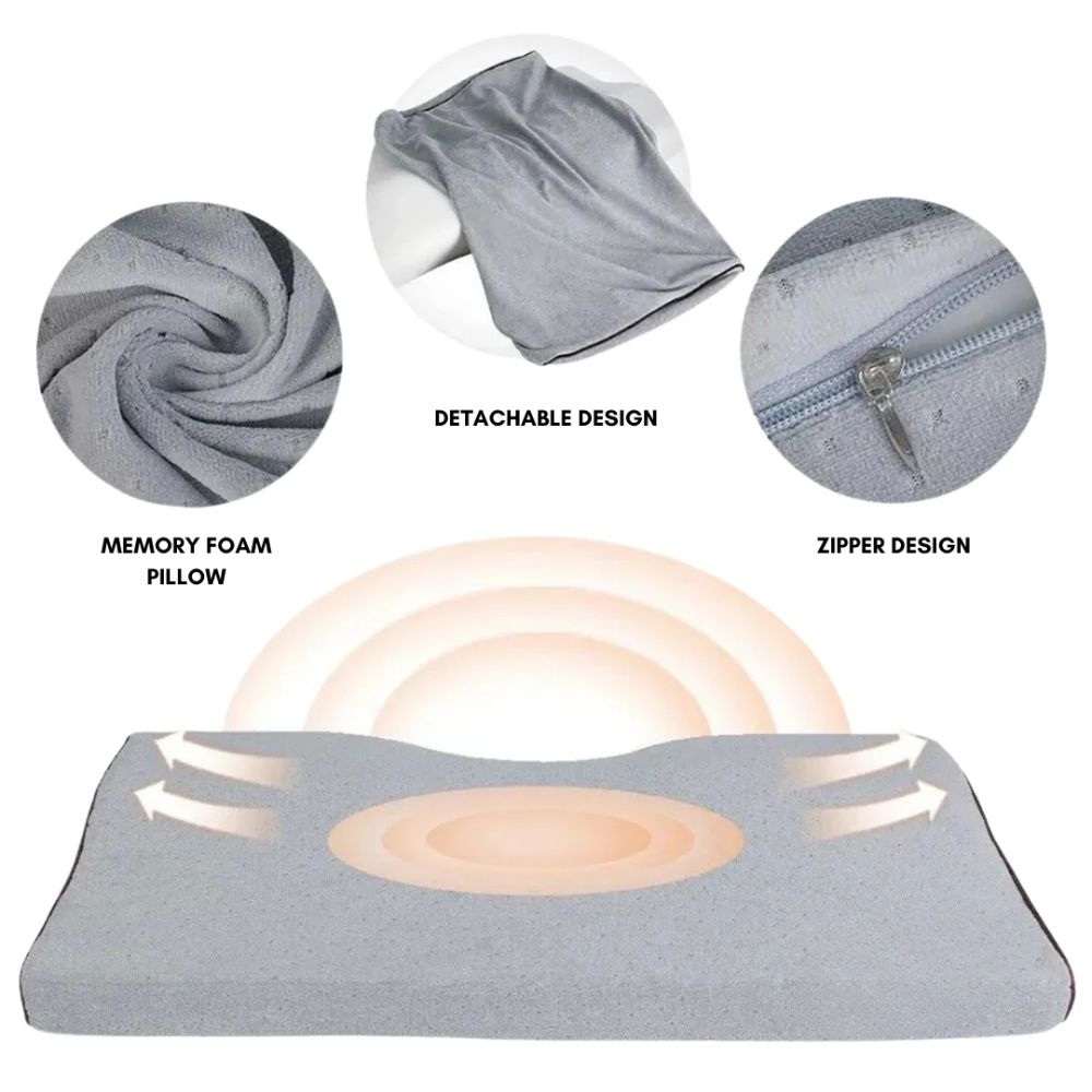 Cervirest - Memory Foam Orthopedic Pillow, Breathable Ergonomic Contour Bed Pillow - Image 6