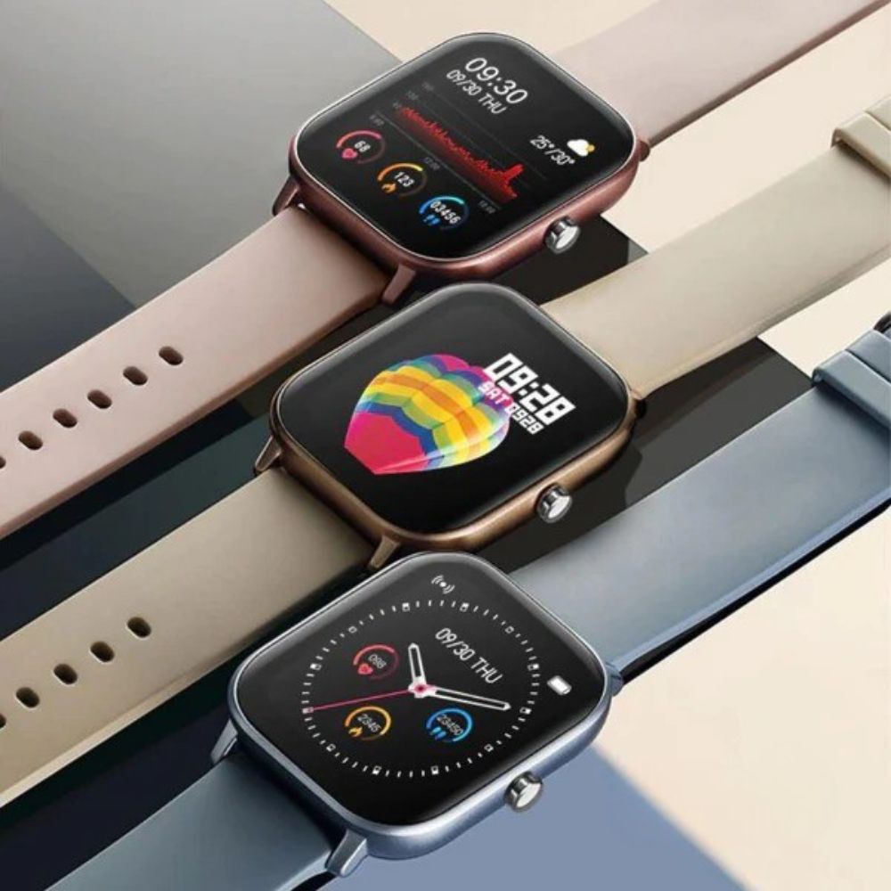Fitly - Ultra Thin Touchscreen Smart Watch, Heart Rate and Blood Pressure, IP67 Waterproof, Sleep Monitoring, Long Battery Life