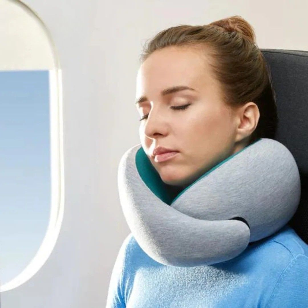 Flysnug - Memory Foam Travel Pillow, Ergonomic Support Neck Pillow