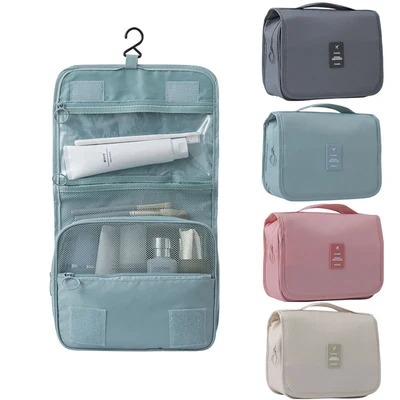 Portify - Hanging Travel Toiletry Bag, 6 Compartments & Moisture Compartment, Compact & Versatile
