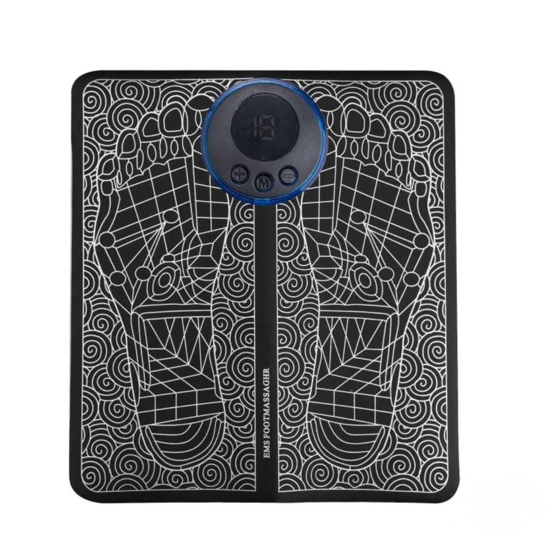 Voltrelief- Electric Foot Massager, Acupressure Pad, Foldable & Portable, EMS Foot Pain Relief