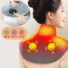 Thermaplus - Neck & Shoulder Massager, USB Heating Pad with Vibration, 3 Temperature Settings & Timer