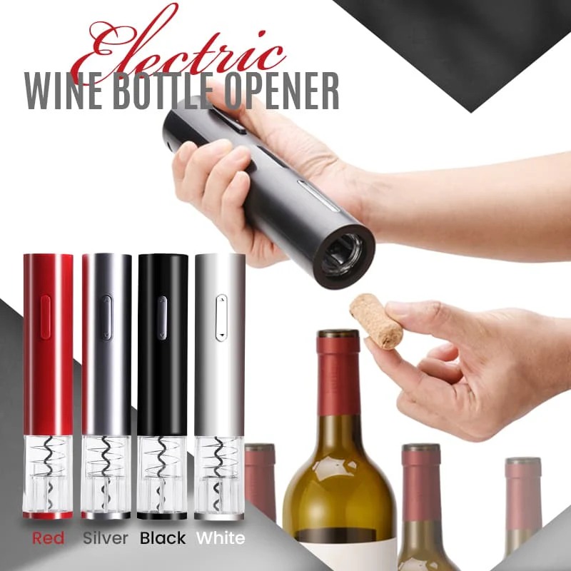 Booz - Automatic Electric Wine Bottle Opener, Rechargeable & Cordless, One-Click Operation