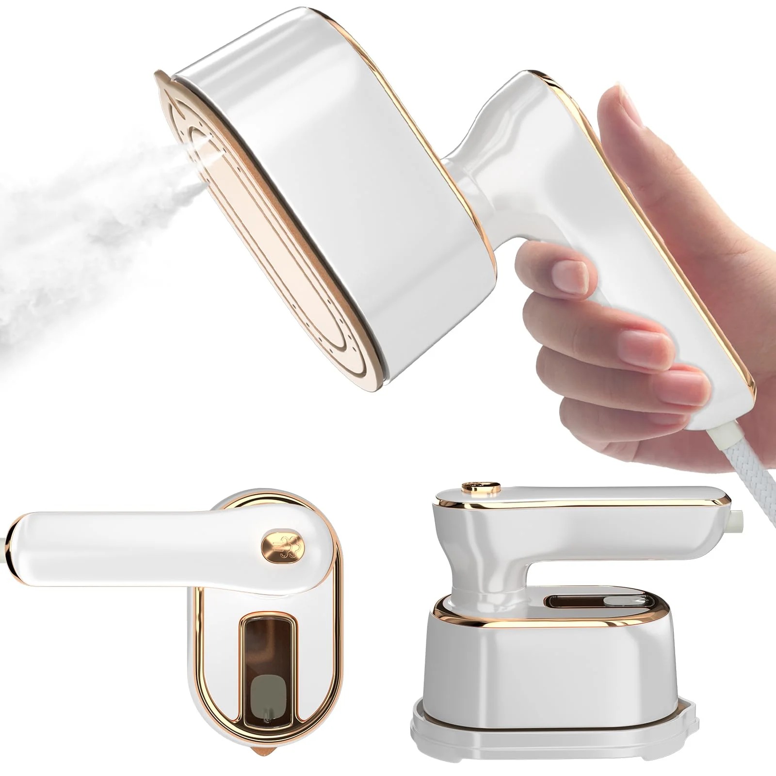 Easyglide - Handheld Travel Steamer - Fabric & Cloth Friendly Steamer, Portable & Lightweight