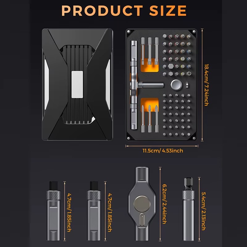 Progrip - 74 in 1 Magnetic Screwdriver Set, Multifunctional Efficient Design, Compact & Portable - Image 10